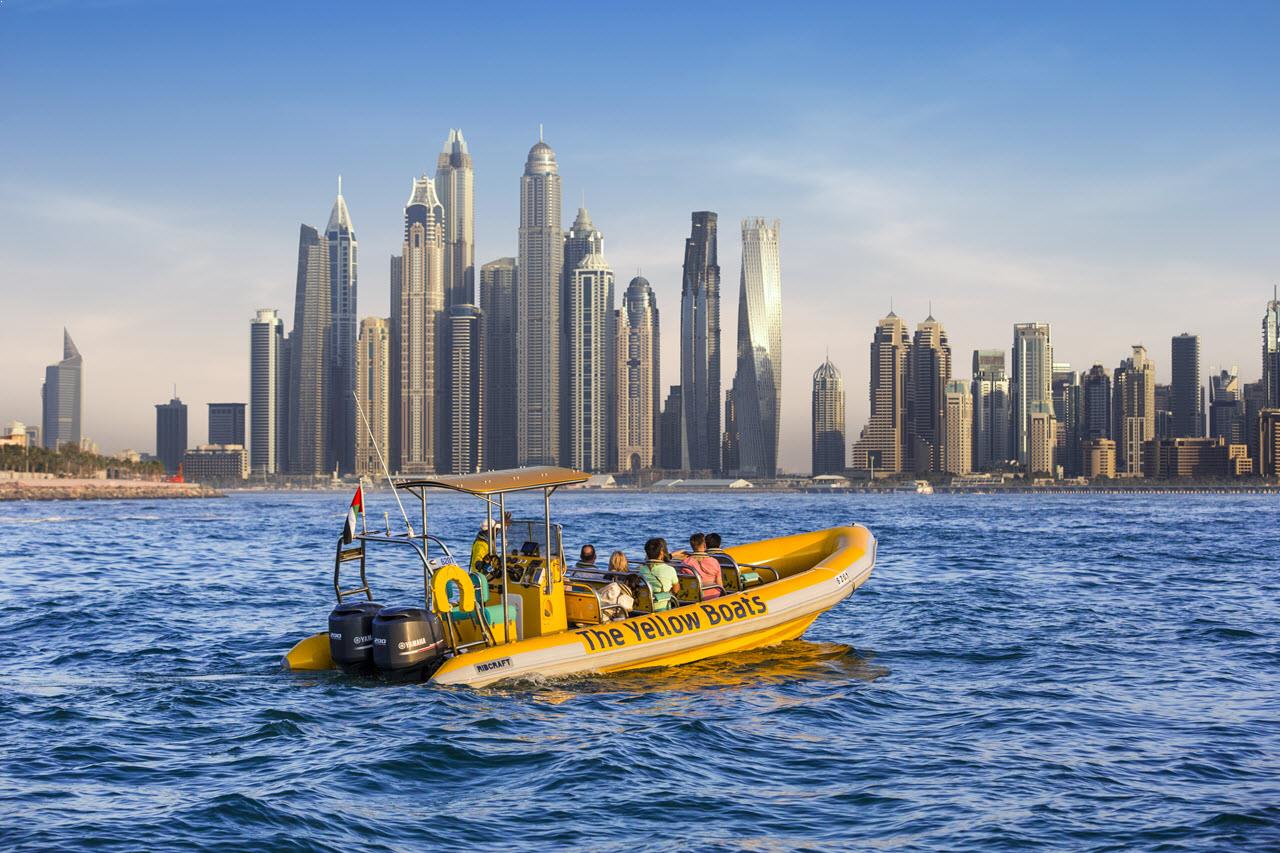 yellow boat tour dubai